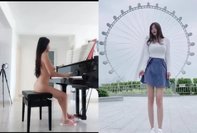 氣質美女在家都全裸彈琴的