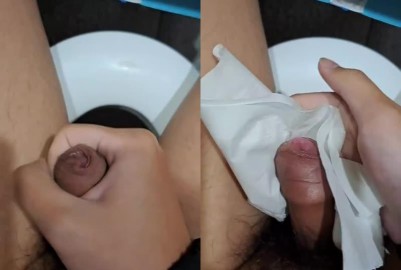 廁所偷尻射精