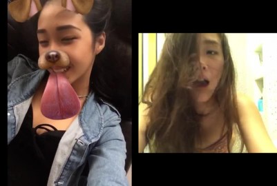 像網美的女孩被男友激烈抽差