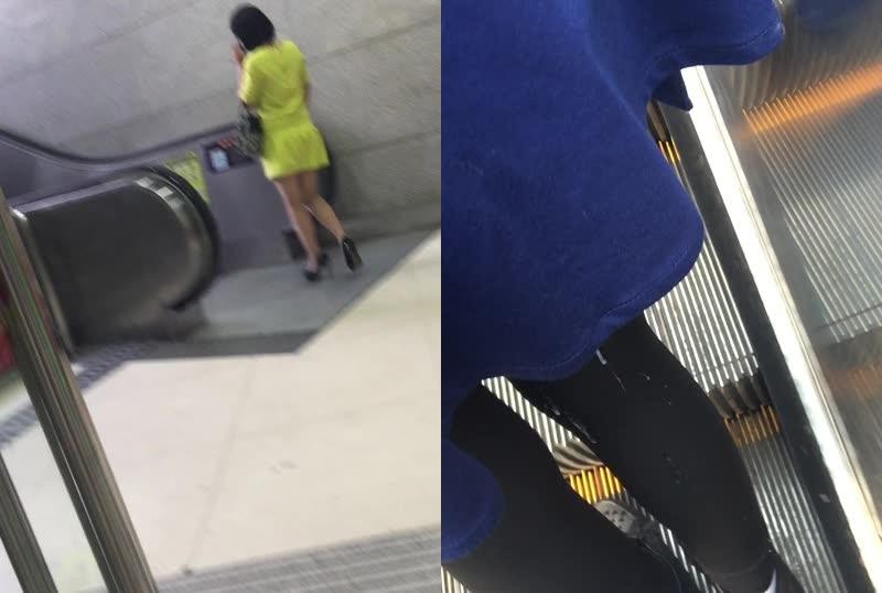 金發黑色打底褲